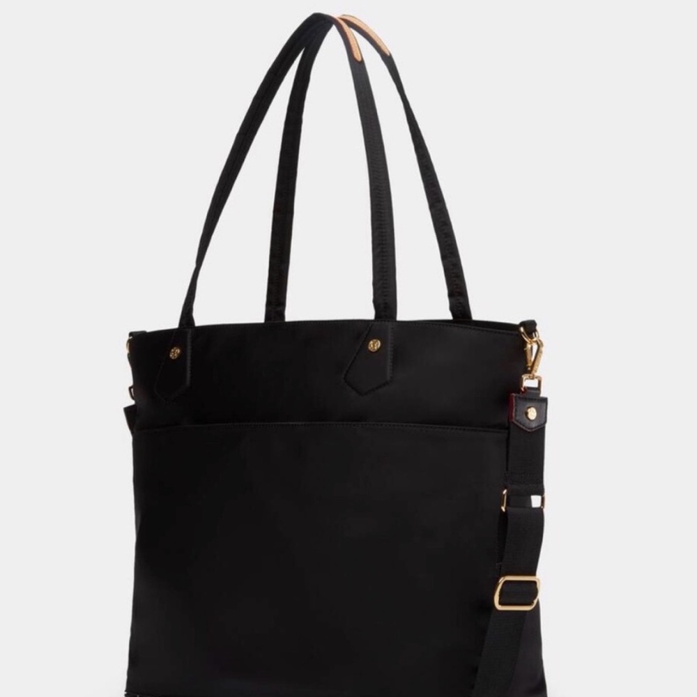 MZ Wallace Black Large SoHo Tote Bag Travel Luggage Sleeve - Picture 8 of 13